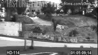 HISTORIC FILMS HD COLLECTION - CUBA, SMALL TOWN , NIGHT DRIVING BACK PLATE SHOT