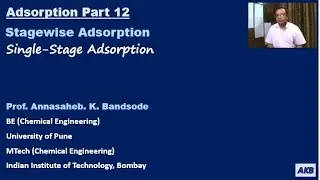 Adsorption Part 12 Stagewise Adsorption-Single Stage Adsorption