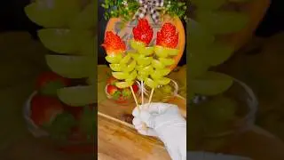 Creative Fruit Decoration For Party | Strawberry Grape Decoration #shorts #tutorial