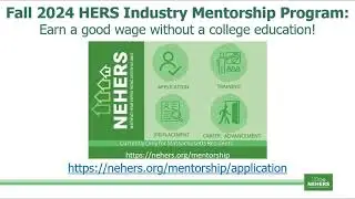 Introduction to the RFI, Modeler and HERS Rater Mentorship Program - Fall 2024