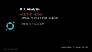 ICX (ICXUSDT) Technical Analysis - Price Prediction & Buy or Sell September 15, 2025