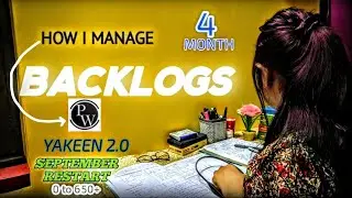 My strategy to cover 4 month backlog for NEET 2026📚 I PW Yakeen 2.0 student #neet2026 #backlog #pw 