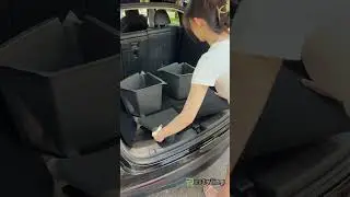 Tesla Model Y Rear Trunk Side Storage Boxes  #tesla #modely