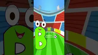 B for ball. bouncing ball.