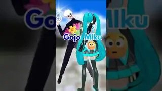 Gojo x Miku ✅#confessyourlove #trend #anime #jjk #jujutsukaisen #hatsunemiku #vrchat #fyp
