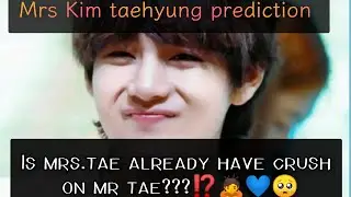 ||Does MRS TAE SECRETLY Have a CRUSH on MR TAE?||❤️🙇#bts #btsv #mrstae #crush #mr tae predictions 🐻