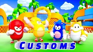 FALL GUYS CUSTOMS WITH VIEWERS! 60 PLAYER FINALS!!