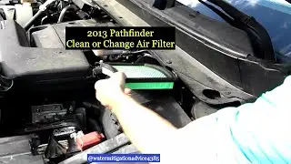 2013 Pathfinder change or clean Air Filter  mp4