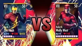 Earth 2 Flash Vs Rebirth Wally West! Injustice Gods Among Us 2.17! iOS/Android