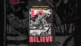 Godzilla T-Shirt Haul from San Diego Comic Con 2025 #godzilla #tshirt #sdcc #stickers #comiccon #sd