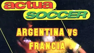 Actua Soccer (1995) - PC - Argentina vs Francia