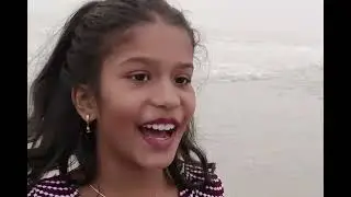 Dagara beach Saanvi and Shreyan enjoying