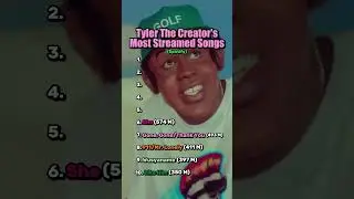Top 10 Most Streamed Tyler The Creator Songs  #rap #tylerthecreator #chromakopia