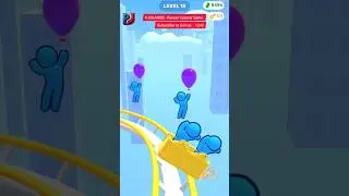 Runner coaster #Game Level 18 #Gameplay #shorts #runnercoaster  #racegame #rungame