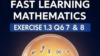 11 Maths Ex 1.3 Q6, 7 & 8 @StudyAura-4208 #maths#education #exam 