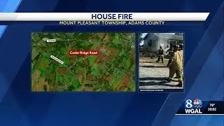 Crews respond to house fire in Mount Pleasant Township