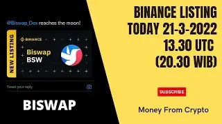Biswap (BSW) List on Binance now ! #shorts