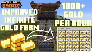 INFINITE PIGLIN TRADING w/ GOLD Farming! - Minecraft: Create Mod