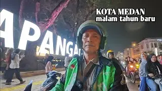 BEGINI KEMACETAN JALAN RAYA KOTA MEDAN SAAT MALAM TAHUN BARU 2026| MOTOVLOG.