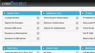 CyberTOOLBELT Domain Investigation Tool