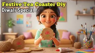Let's make tea coasters at home with jute rope. 🥰💖👌#craft #diy 