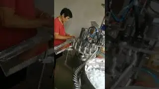 Semi auto glue filling capping machine