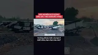 M&aacute;y nghiền đ&aacute; di động b&aacute;nh x&iacute;ch chọn m&agrave;u theo phong thuỷ