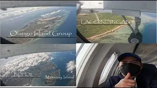 AERIAL VIEW OF CEBU MACTAN AIRPORT, OLANGO ISLAND GROUP, MAHANAY ISLAND, BOHOL AND LAGUINDINGAN
