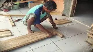DIY Furniture: Building a Quality Wooden Chair with Basic Machines _FarmersLife _Shorts