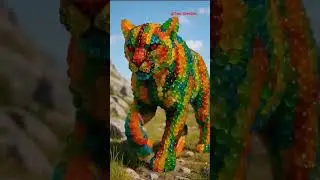 Big Cats + Candy (Lion, Tiger, Panther, Lynx)#shorts