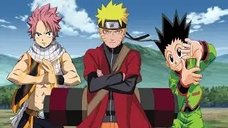 Naruto vs Natsu and Gon