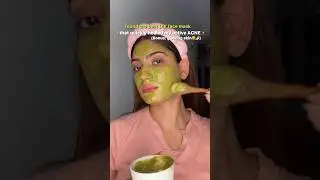 DIY face mask-active acne. Details in the description box💚
