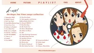 『 Playlist 』 Ho-Kago Tea Time songs collection