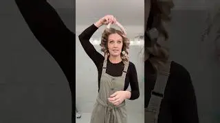 Trying heatless curls for the FIRST time!! #shorts