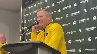 UM's Dusty May Speaks Following Win at Michigan State
