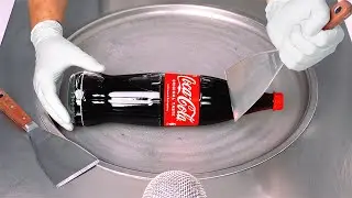 -30&deg; Coca-Cola Experiment: how to make Cola to Ice Cream Rolls | satisfying Scraper ASMR