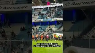 &iexcl;AS&Iacute; NO! ❌ Los hinchas de #Racing le tiraron proyectiles a Franco #Armani 🚨🚨🚨