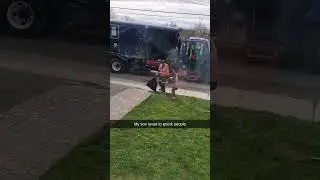 Kid Pranks Garbage Men
