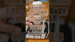 Affiliate Marketing 📱💰 Generate Leads & Sales Every Day &ndash; No Face, No Problem! 🥸✨