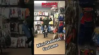 This mini Skeleton costume is hilarious. 🤣😊#costume #funnyshorts #halloweencostume