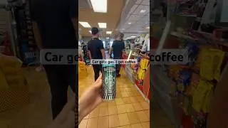 Road Trip Coffee Stop ☕🚗 | Starbucks Triple Shot at the Gas Station