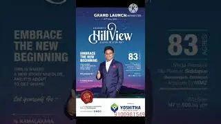 New Venture Launching on 7th May 2023 - Celebrity Hill View  - Yoshitha Housing & Infra - 9100981549