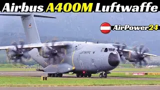 Airbus A400M Luftwaffe (German Air Force) at Airpower24, Takeoff/Landing/Display at Austrian AirShow