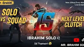 1 vs 4 CLUTCH! 🔥 Ibrahim Solo vs Squad Gameplay | PUBG Mobile