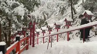 Kifune hóesésben - 2022  (Japán, Kiotó környéke)