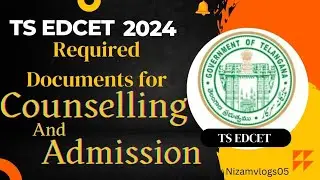 TS EdCET 2024 || Essential certificate you need || #ts #edcet2024 #councelling @Nizamvlogs05