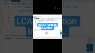 LCASE function in MYSQL #mysql #mysqltutorials #mysqldatabase #sql #sqlcommands #databaseconcepts