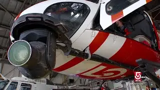 Behind the scenes aboard the news chopper, Sky 5