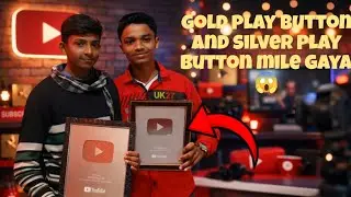 Finally !! Gold play and Silver play button mil gaya Youtube se. #eperiment