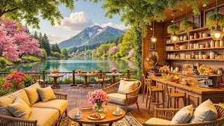 Relaxing Jazz Instrumental Music 🌸 Cozy Porch Ambience ☕Soothing Jazz Coffee For Stress Relife